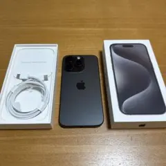 iPhone15 Pro 128GB ブラックチタニウム SIMフリー 箱あり