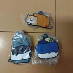 お文具といっしょ　カプセルラバーマスコット 3点セット