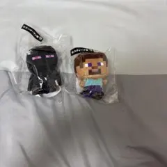 マインクラフト未開封人形 スティーブ&エンダーマン
