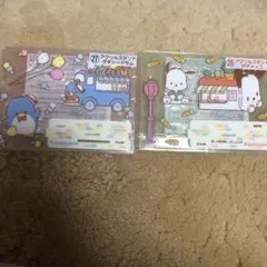 サンリオクジ　アクリルスタンド　タキシードサム&ポチャッコセット
