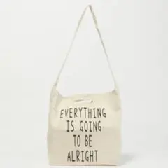 WEGO ハンドライティング2WAYバケットショルダーバッグ