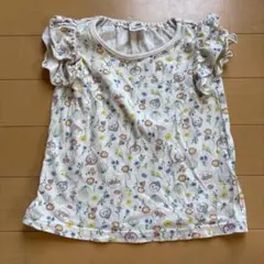 アンパンマン 花柄 フリル 半袖Tシャツ