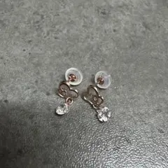 K10ハート型パール十字架ピアス - メルカリ
