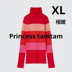 【ユニクロ×プリンセスタムタム】ヒートテックシームレスリブタートルネックT XL