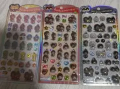 【正規品】モンチッチ うるちゅるPOP SEAL ぷっくりシール 3点セット