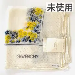 タグ付き未使用 GIVENCY ジバンシー シルクシフォン スカーフ 花柄