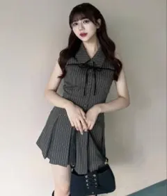 OLIVE des OLIVE ノースリーブシャツミニワンピース