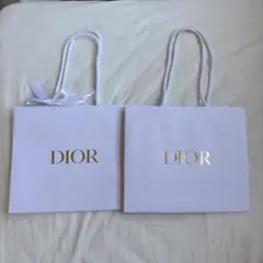 Dior ショップ袋 2つセット ホワイト