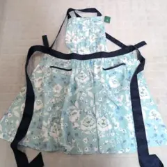 新品　Afternoon Tea エプロン 花柄 ブルーのサムネイル