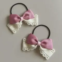 ツイン リボン ヘアゴム (32)