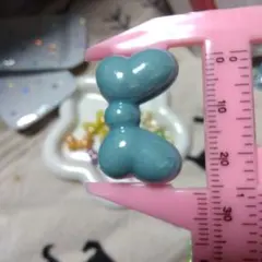 カラフルリボン型ビーズ18個セット②