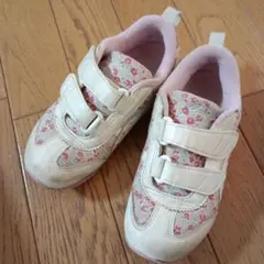 asics キッズ スニーカー 花柄 マジックテープのサムネイル