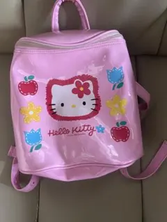 ハローキティ　エナメル　リュック　バッグ　カオハナ　レトロ
