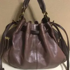 美品　本革　Ampesand ハンドバッグ　ショルダーバッグ　レザー　革のサムネイル