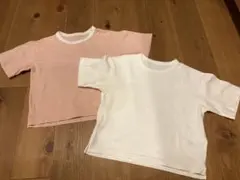 無印良品⭐︎Tシャツ　2枚（白＆ピンク）120㎝