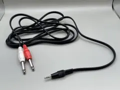 未使用オーディオケーブル 3.5mmステレオミニプラグ-RCA×2 赤白ケーブル