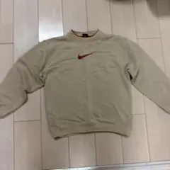 Nike ベージュ クルーネック トレーナーS