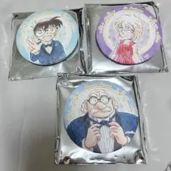 名探偵コナン　台湾限定　コナン展　缶バッジ　コナン　灰原　阿笠博士