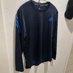 adidas トレーニング 長袖トップス L ネイビー　アディダス