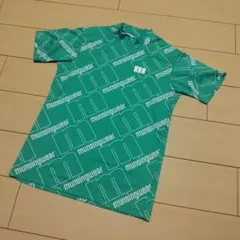 Munsingwear マンシングウェア 総柄 モックネック シャツ グリーン