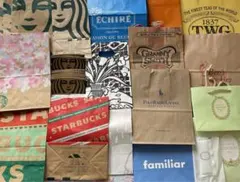 79枚！スタバなど美品☆超お買得☆☆まとめて79枚/スタバ紙袋⭐︎エシレ紙袋