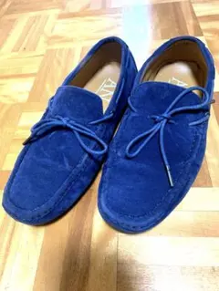 ドライビングシューズ ネイビー スエード 27cm