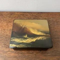 旧ソ連　パレフ塗り　小物入れ　海景　風景画　難破船　ロシア　工芸品 2025年最新】パレフ塗りの人気アイテム - メルカリ