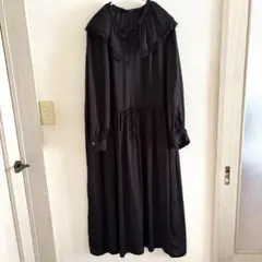 fredy emue フレディエミュ フリル付き黒ロングドレス ワンピースのサムネイル