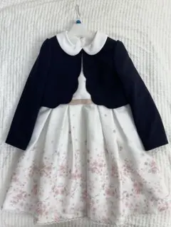 petit main キッズフォーマル 130 花柄 ワンピース