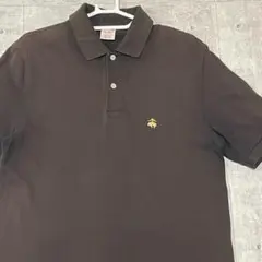 BROOKS BROTHERS 鹿の子 ポロシャツ ワンポイント ブラック