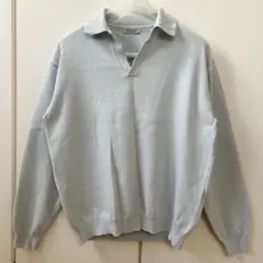 BEAUTY&YOUTH リングコットン スキッパー ニット