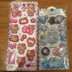日焼けキティ　マシュマロシール　ウォーターシール