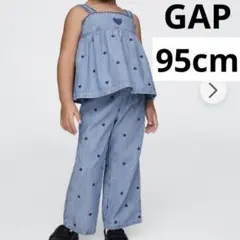 キ*︎様 GAP ベビーシャンブレーハートコーデ上下セット　2歳95cm