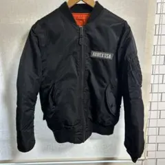 AVIREX USA MA-1 フライトジャケット Lサイズ ブラック