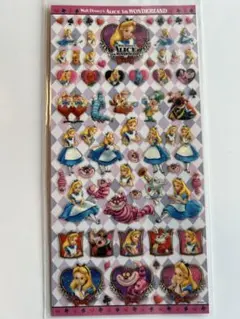 平成レトロ　不思議の国のアリス　立体シール