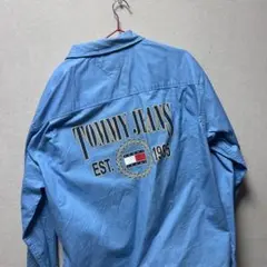 TOMMY JEANS スケートフィット シャツジャケット / ブルー