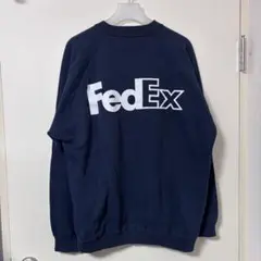 90s FedEx フェデックス 企業 スウェット ネイビー ヴィンテージ