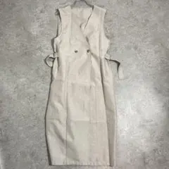 美品　ｒｐｓ ジレ ロングベスト ベージュ Ｆ 春夏 オフィス 通勤 きれいめのサムネイル