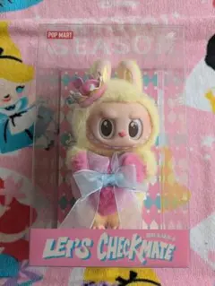 LABUBU 黄色 Let's Checkmate らぶぶ　POPMART