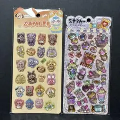 サミュエル ステッカー POP SEAL 2枚セット シール 立体 ぷっくり