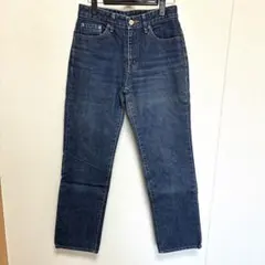 BOBSON ダークブルー ストレートデニム