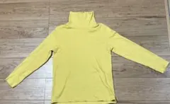 長袖タートルネック 黄色