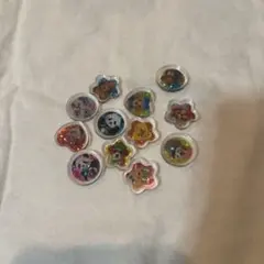 動物キャラクター ラメ入りシール 12個セット