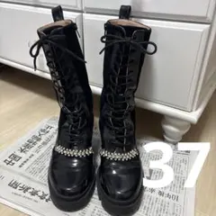 お値下げherliptoCrystal Lace-Up Ankle Boots