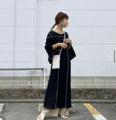 ロングワンピース　試着のみ　BLACKのサムネイル