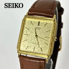 【新品電池 稼働】SEIKO レディース時計 DOLCE スクエア ゴールド