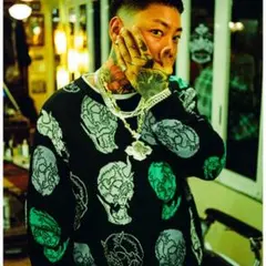 WACKO MARIA 56 tatoo studio ジャガードニット