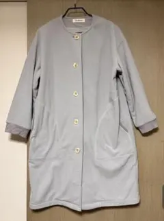 サラウェアsarahwearブルーグレーフリースコートPOLARTEC美品日本製