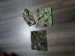 迷彩フリースセット 耳当て首巻き