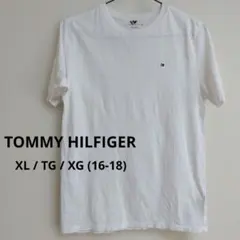 ⑬【トミーヒルフィガー】フラッグ刺繍 Tシャツ ボーイズXL